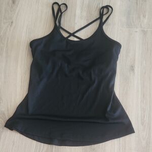 All in Motion Black Strappy Crop Top